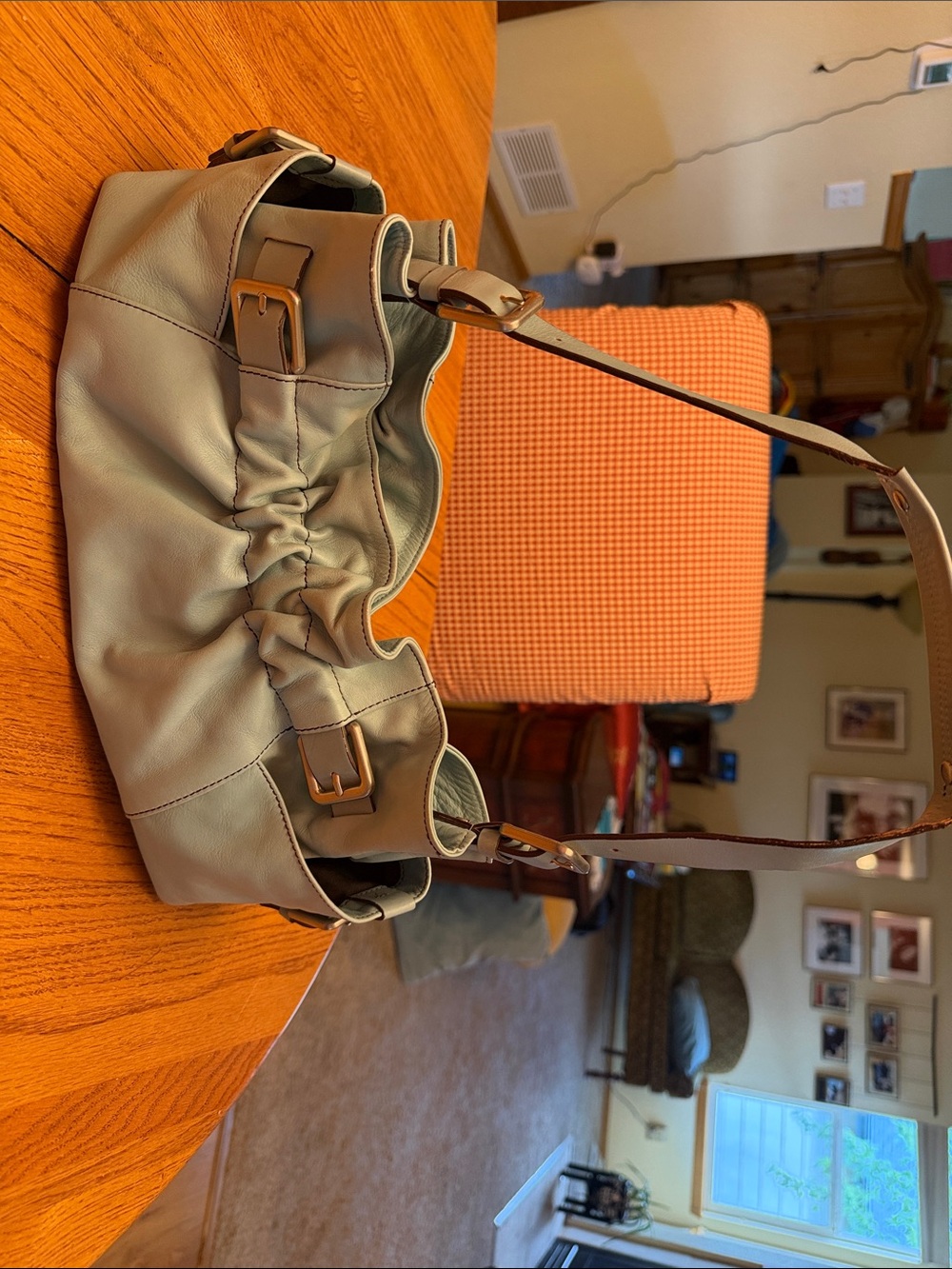 Kenneth Cole Ruched Shoulder Bag in powder blue